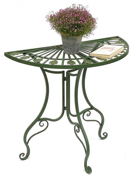 Stl Plkulatý stl na ze 93995 Odkládací stolek kovový 80 cm Zahradní stl Plkulatý stl Nástnná konzole Konzole na ze