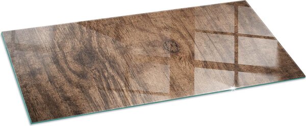 Sklenný podlahový panel pro 125x50 cm - Krbový panel ze skla - Krbový panel ze skla - Ochranné sklo - Ochranný panel proti jiskrám - Sklenný podlahový panel proti ohni - Tepelná ochrana - Ochrana podlahy ze skla - Pírodní devná struktura