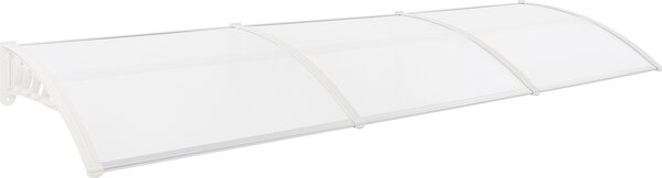 Baldachýn Obloukový baldachýn pro vchodové dveře 90*300cm irý, bílý