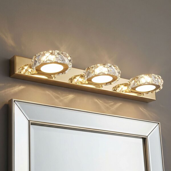 Toolight APP1939-3W, nástěnná LED svítilna, 460 mm, zlatá lesklá, OSW-66073