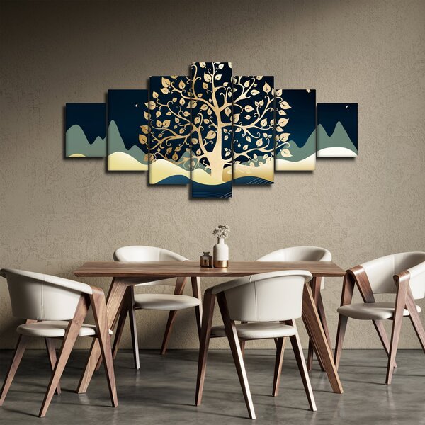 Obraz zlatého stromu (210x100 cm)