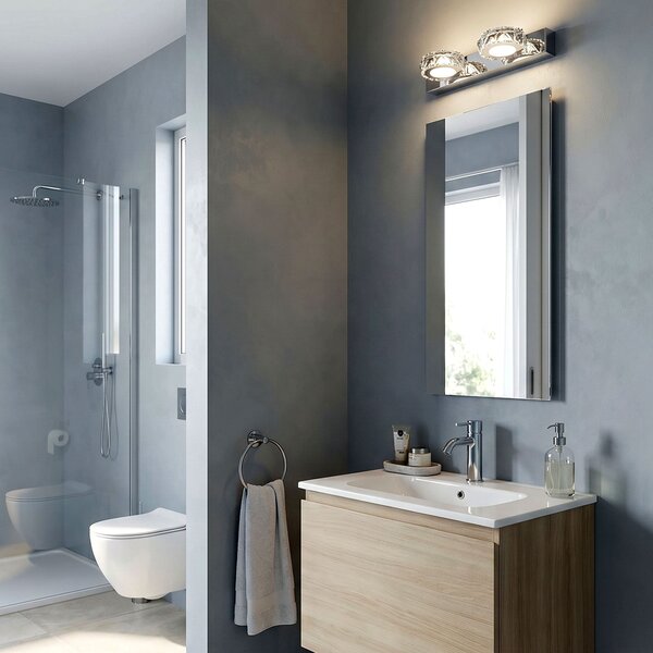 Toolight APP1936-2W, nástěnná LED svítilna, 320 mm, chromová, OSW-66070