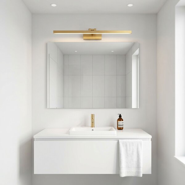 Toolight APP1865-1W, koupelnová LED svítilna, 800 mm, broušená ocel, OSW-66021