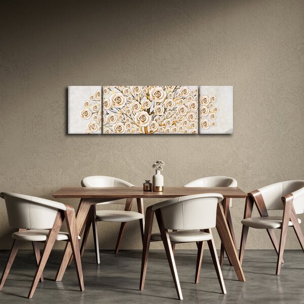 Obraz květinového stromu (170x50 cm)