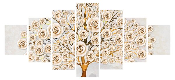 Obraz květinového stromu (210x100 cm)