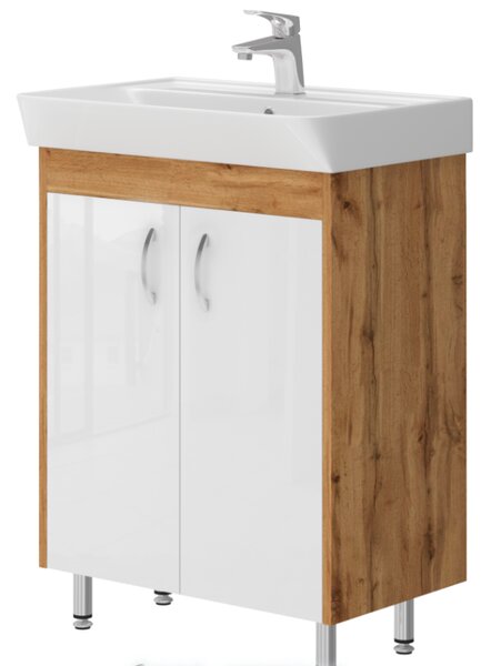 Lavedo Trinity Wotan Oak 60 koupelnová skříňka s umyvadlem