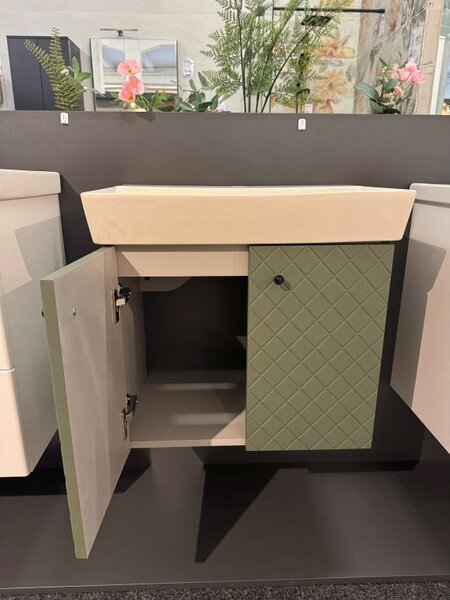 Lavedo Tessera Green 50 koupelnová skříňka s umyvadlem
