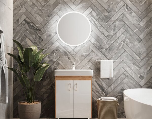 Lavedo Trinity Wotan Oak 60 koupelnová skříňka s umyvadlem
