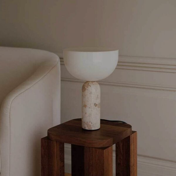 Stolní lampa New Works, Kizu, Béžová, Jídelna, Mramor, Design