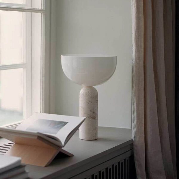 Stolní lampa New Works, Kizu, Béžová, Jídelna, Mramor, Design