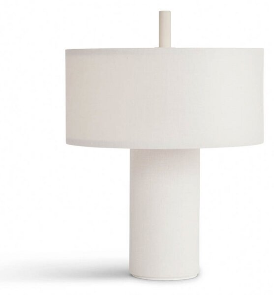Stolní lampa New Works, Margin, stmívatelné, Bílá, Obývací pokoj, Tkanina / Textil, Skandinávský