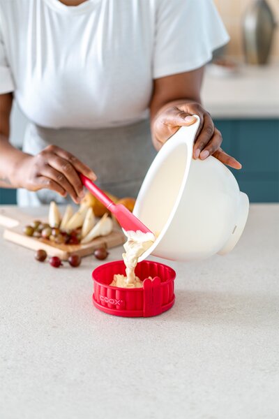 Forma na koláč coox QUICHE s porcelán. základnou průměr 12 cm, modrá Barva: Modrá