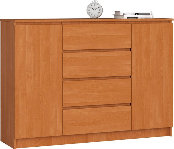 AKORD Furniture Factory OP0LKOMOLC013, 4 zásuvka/zásuvek, Matný, 4 police/polic, 2 dveře/dveí, 16 mm, 51 cm