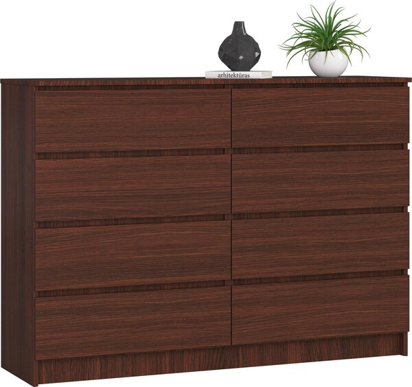 AKORD Furniture Factory OP0LKOMVEN012, Tmav hndá, 8 zásuvka/zásuvek, Matný, 16 mm, 60 cm, 400 mm