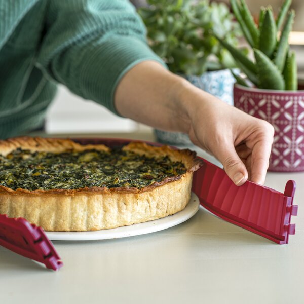Forma na koláč coox QUICHE s porcelán. základnou průměr 26 cm Barva: Červená
