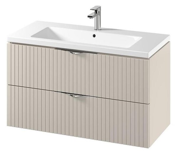 Cersanit S801-548 - Závěsná koupel. skříňka s umyvadlem TIRSO 100x45 cm béžová