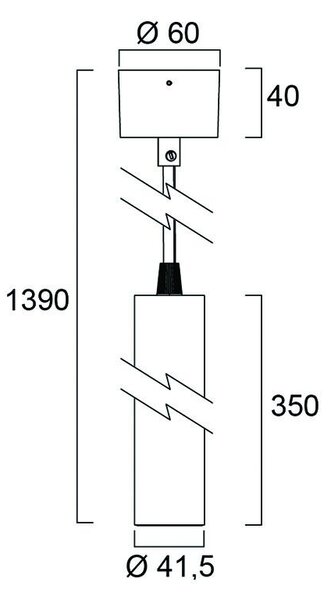 Sylvania 0006189 závěsné svítidlo Pixo Mini PENDANT 560lm 4000K MB bílá