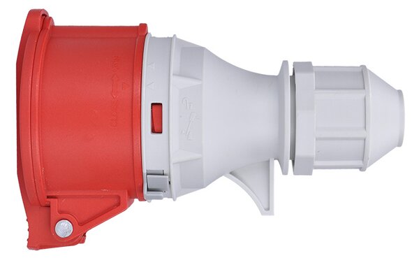SOLIGHT Zásuvka přímá kabelová, 5-pólová, 400V/16A, IP44