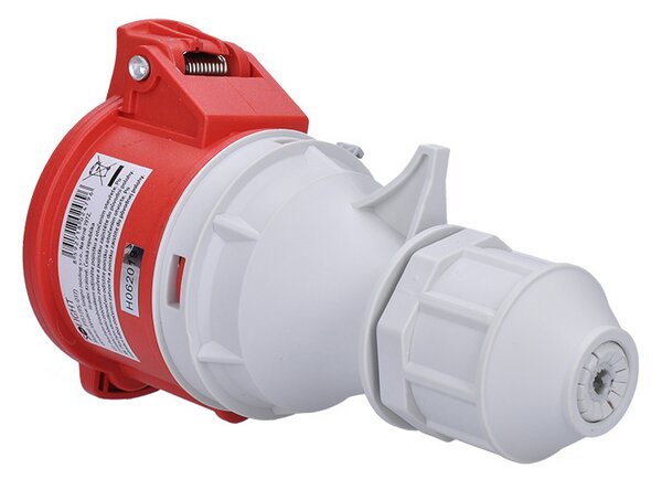 SOLIGHT Zásuvka přímá kabelová, 5-pólová, 400V/16A, IP44