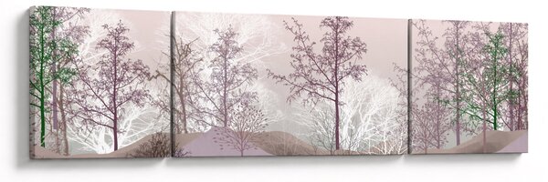 Obraz lesa (170x50 cm)