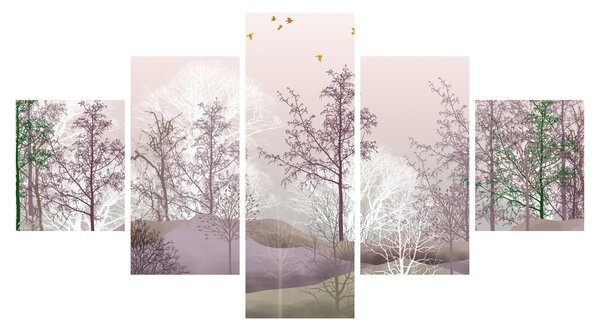 Obraz lesa (125x70 cm)