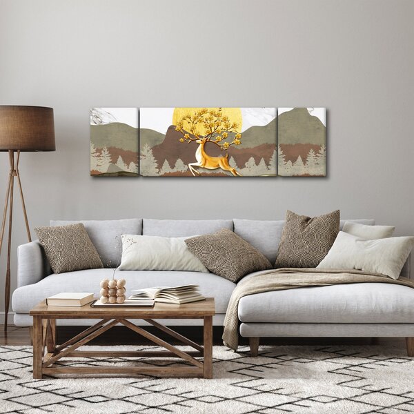 Obraz jelena (170x50 cm)