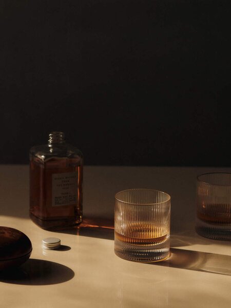 Ferm Living Sklenice na vodu Ripple Tumbler set 2 ks, clear