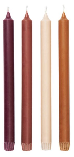 Ferm Living Svíčky Pure set 4ks, roseate blend