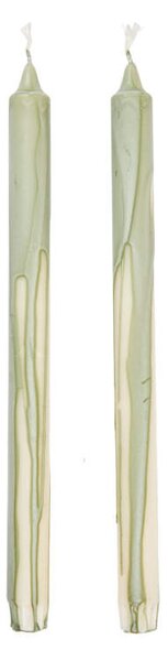 Ferm Living Svíčky Dryp set 2 ks, tea green