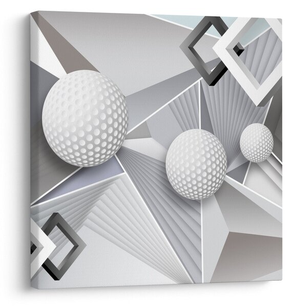 Geometrický abstraktní obraz (30x30 cm)