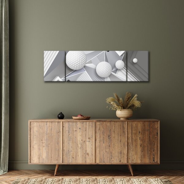 Geometrický abstraktní obraz (170x50 cm)