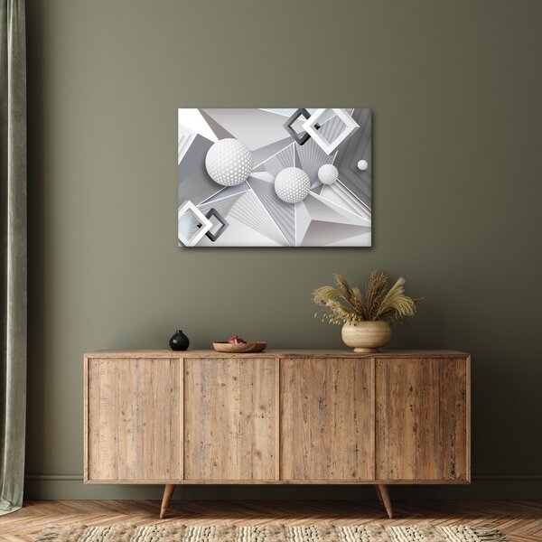Geometrický abstraktní obraz (70x50 cm)