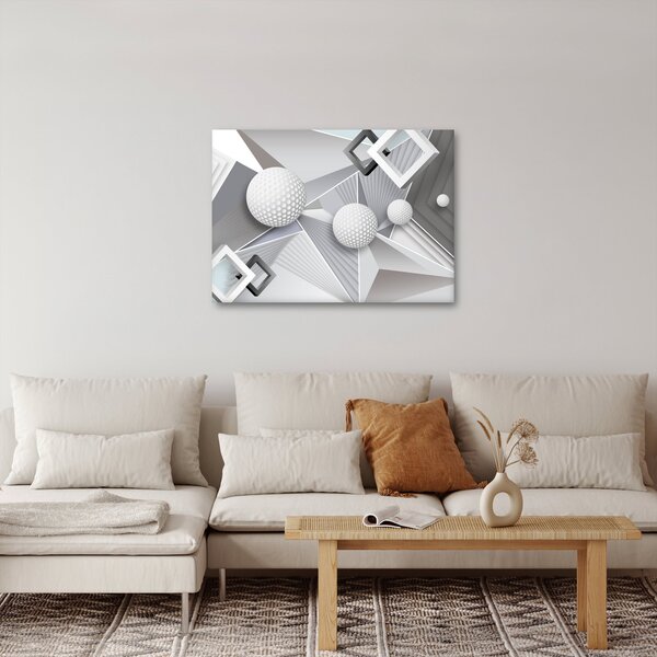 Geometrický abstraktní obraz (70x50 cm)