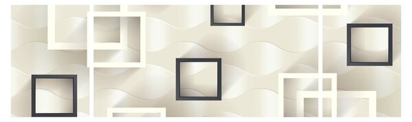 Geometrický abstraktní obraz (170x50 cm)