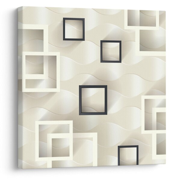 Geometrický abstraktní obraz (30x30 cm)
