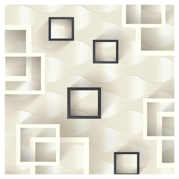 Geometrický abstraktní obraz (30x30 cm)