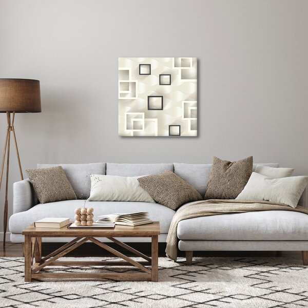 Geometrický abstraktní obraz (30x30 cm)