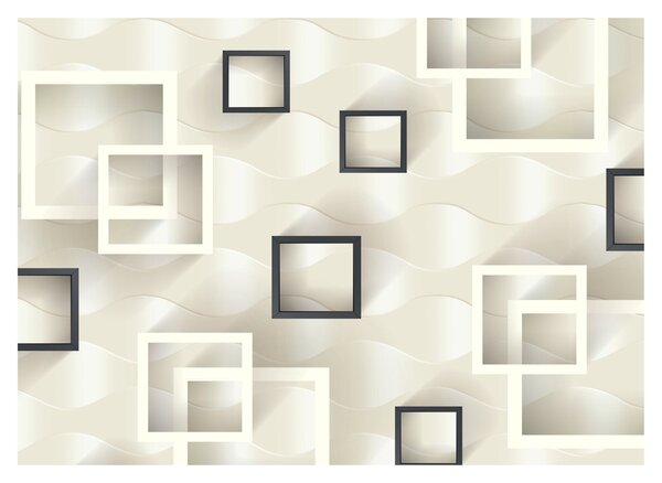 Geometrický abstraktní obraz (70x50 cm)