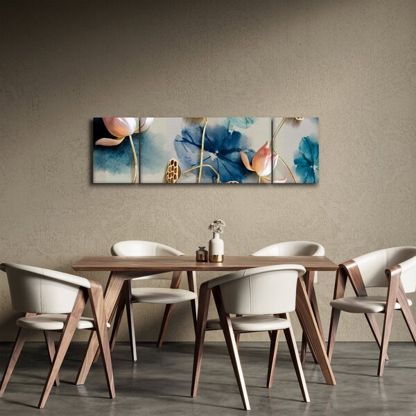 Obraz s květy (170x50 cm)