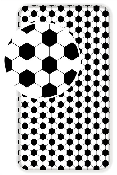 Jerry Fabrics Prostěradlo s motivem Fotbal - 90 x 200 cm