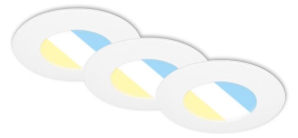 Briloner 7598036 -SADA 3x LED Koupelnové podh. svítidlo LED/4,9W/230V IP44 bílá