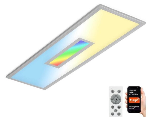 Brilo Brilo-LED RGB Stmívatelný přisazený panel CENTRO LED/28W/230V Wi-Fi Tuya + DO BL1894