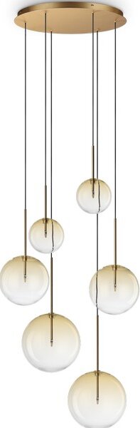 Ideal Lux 345406 EQUINOXE závěsné svítidlo 6xG4 měděná