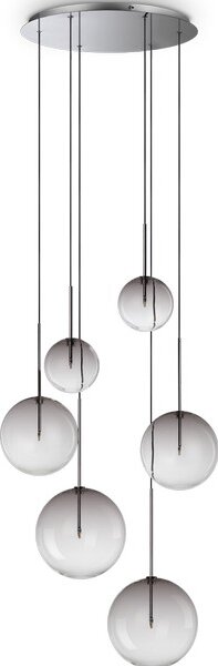 Ideal Lux 345413 EQUINOXE závěsné svítidlo 6xG4 kouřová
