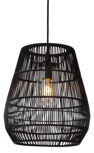 LUCIDE 03844/01/30 NERIDA venkovní závěsné svítidlo 1xE27 D350mm IP44 černá