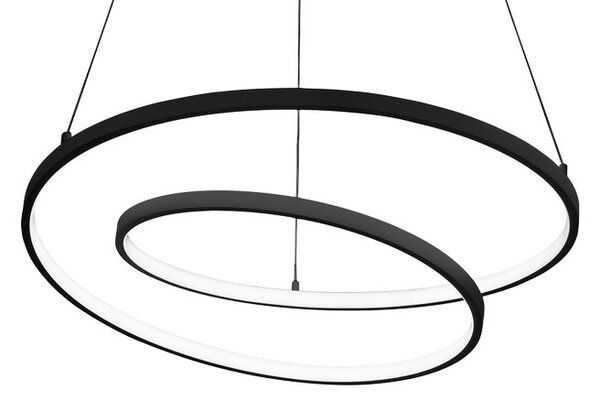 Ideal Lux 342443 OZ závěsné svítidlo D800mm LED 52W 6400/2570lm 4000K černá ON-OFF
