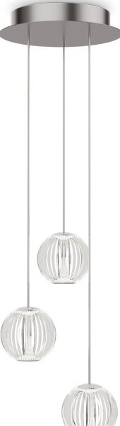 Ideal Lux 343464 DIAMOND závěsné svítidlo D250mm LED 15W 1400/880lm 3000K chromová