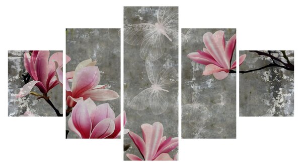 Obraz s květy (125x70 cm)