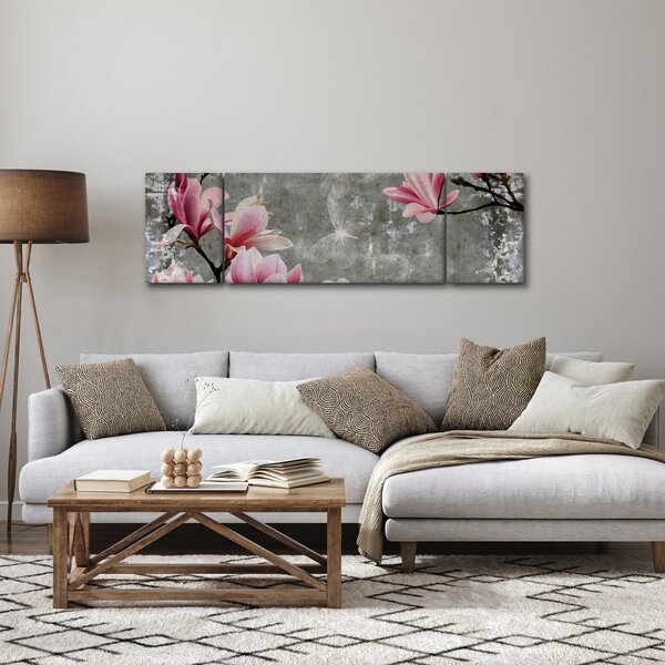 Obraz s květy (170x50 cm)