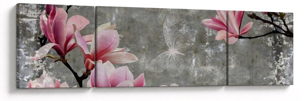 Obraz s květy (170x50 cm)
